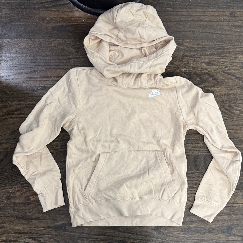 Nike Women's Cream Funnel Neck Hoodie